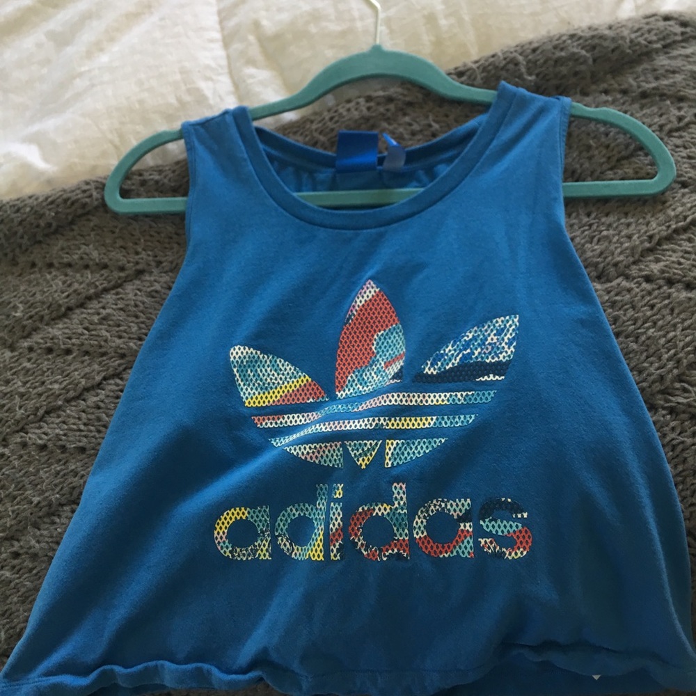 BLUE ADIDAS TANK